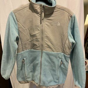 The North Face TNF Fleece Jacket Coat Blue  Nice Condition Youth Large